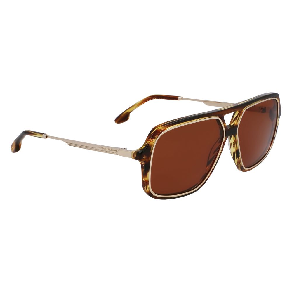 Victoria Beckham Brown Acetate Sunglasses