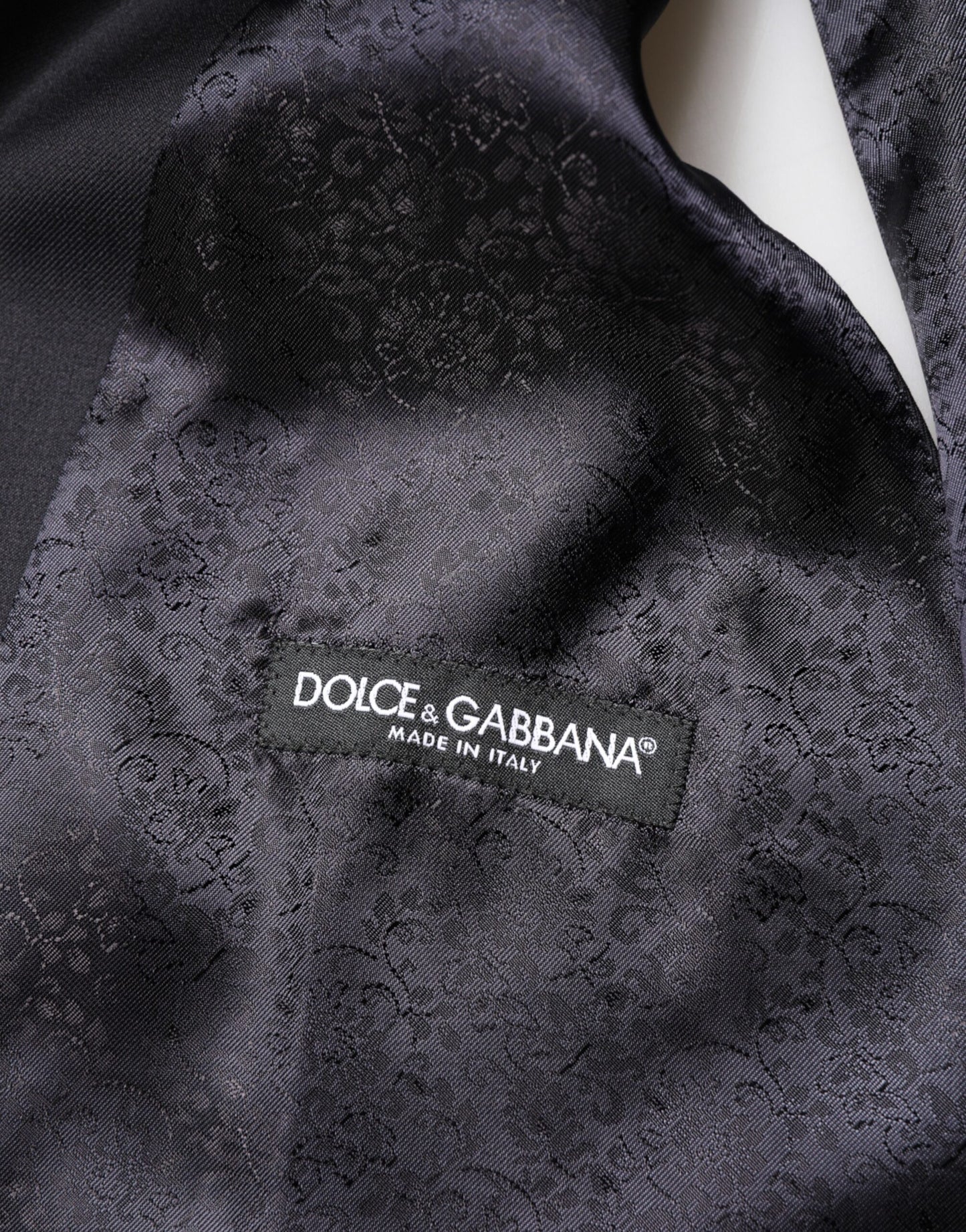 Dolce & Gabbana Black Wool Single Breasted 3 Piece Men Suit Mens Suit