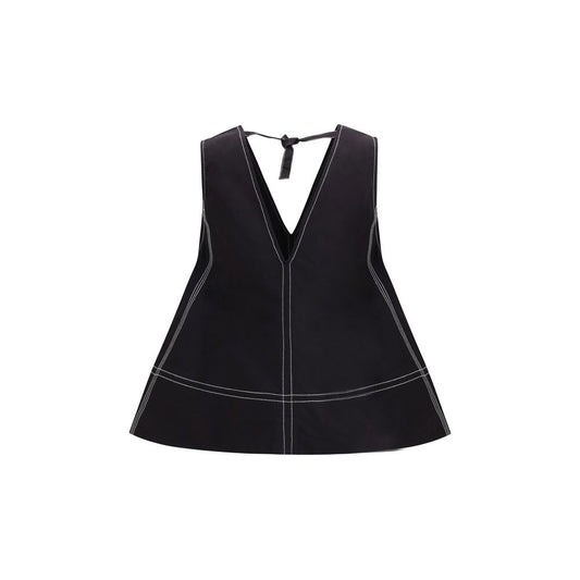 Ganni Black Elastane Shirt