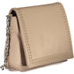 BYBLOS Beige Chain-Handle Shoulder Bag with Contrasting Details