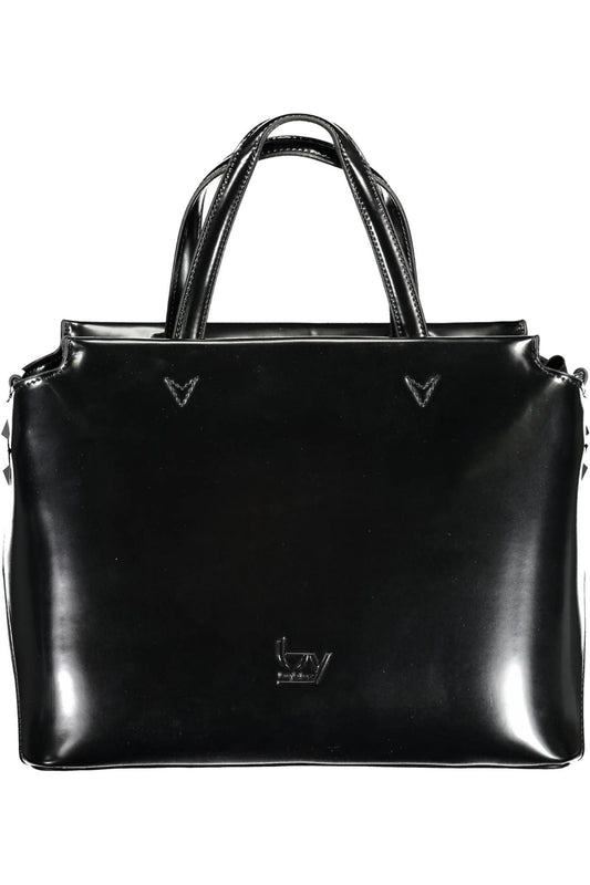 BYBLOS Elegant Black Two-Handle Bag with Contrasting Details