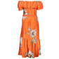 Desigual Orange Cotton Dress