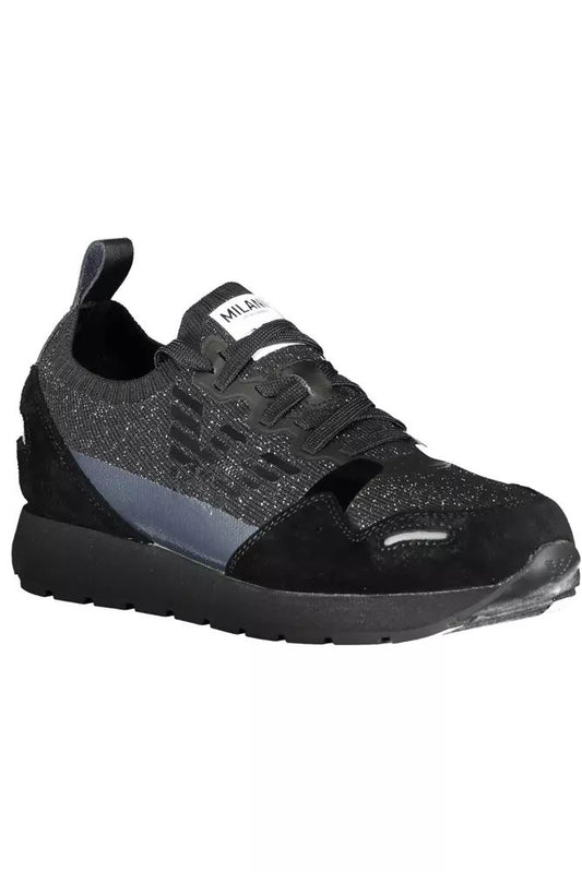 Emporio Armani Chic Contrasting Lace-up Sneakers