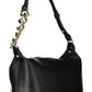 La Martina Chic Black Shoulder Bag with Contrasting Details