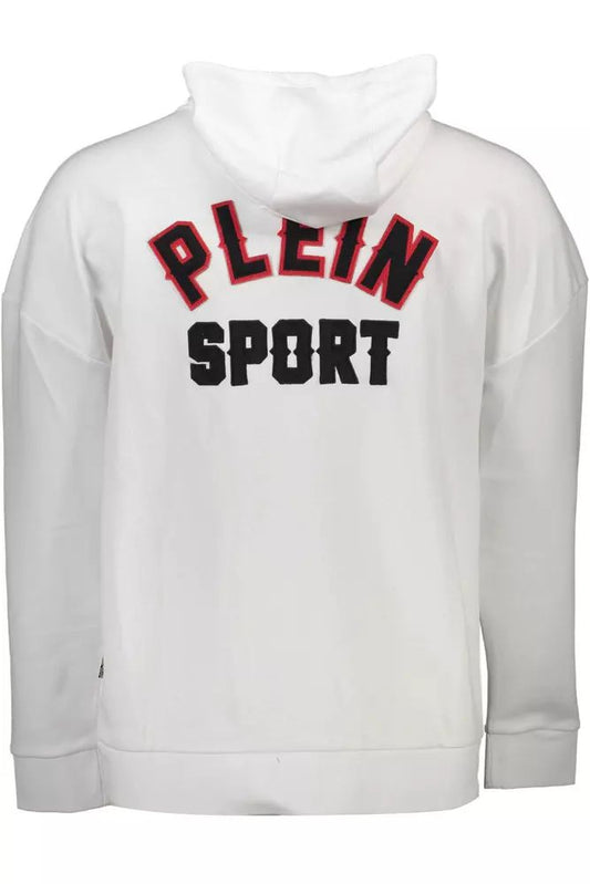 Plein Sport Contrast Detail Zip-Up Hoodie with Logo