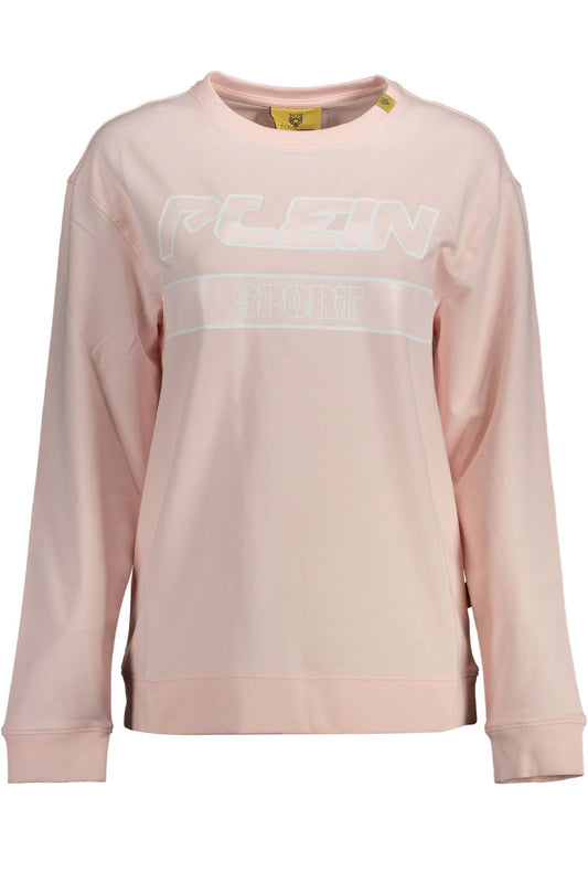 Plein Sport Chic Pink Contrast Detail Sweatshirt