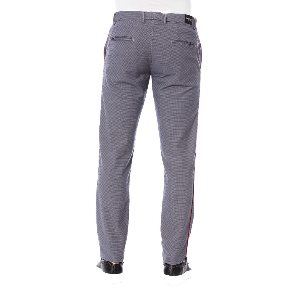 Trussardi Jeans Chic Blue Trousers with Elegant Pockets