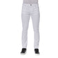 Trussardi Jeans Elegant White Cotton Blend Jeans