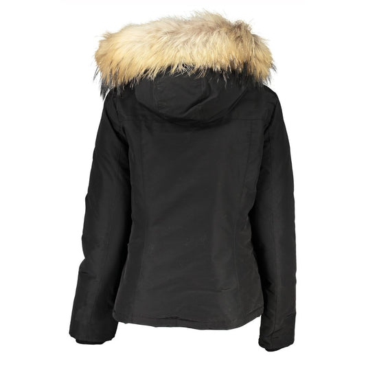 Woolrich Black Cotton Jackets & Coat