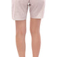 Andrea Incontri Chic White Checkered Cotton Shorts