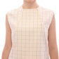 Andrea Incontri Chic White Sleeveless Cotton Shirt Top