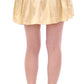 Andrea Incontri Chic Beige Floral Embroidered Mini Skirt