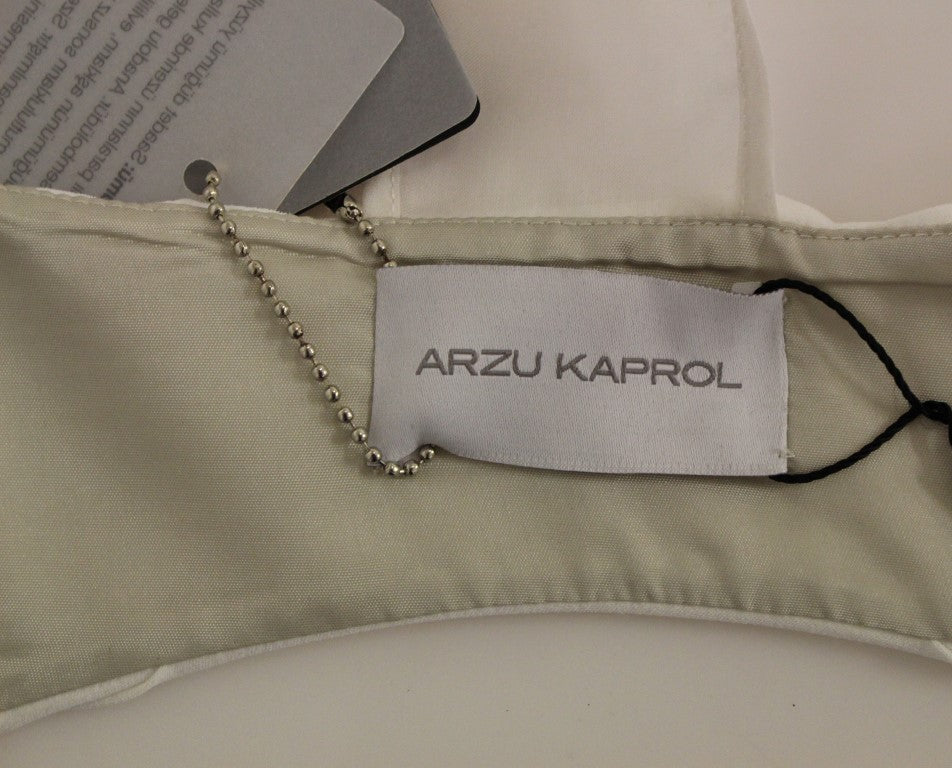 Arzu Kaprol Chic Fringed Open Back Vest