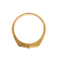 Nialaya Elegant Men's Gold Plated Silver Ring