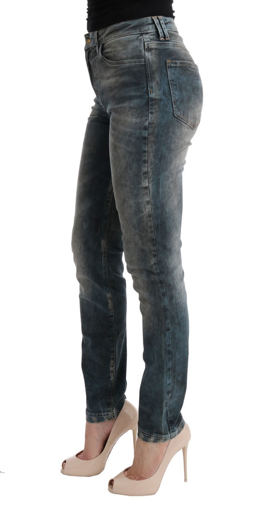 Cavalli Chic Blue Wash Slim Fit Jeans