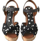 Dolce & Gabbana Chic Polka-Dotted Ankle Strap Wedges