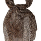 Dolce & Gabbana Elegant Silk Neck Wrap Scarf in Luxurious Brown