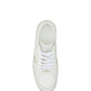 Fendi Elegant Low Top Calfskin Sneakers in White