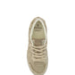 Fendi Sleek Grey Low Top Leather Sneakers