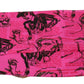 John Galliano Chic Pink Newspaper Print Cropped Top