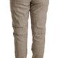 CYCLE Chic Beige Mid Waist Baggy Pants for Sophisticated Style