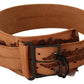 Scervino Street Classy Double Buckle Genuine Leather Belt