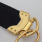 Dolce & Gabbana Elegant Gold Black Shoulder Bag Strap