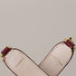 Dolce & Gabbana Elegant Python Leather Bag Strap in Bordeaux