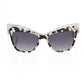 Frankie Morello Chic Cat Eye Sunglasses with Pearly Accent