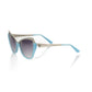 Frankie Morello Chic Cat Eye Shades with Metallic Accent