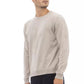 Alpha Studio Beige Crewneck Comfort Blend Sweater