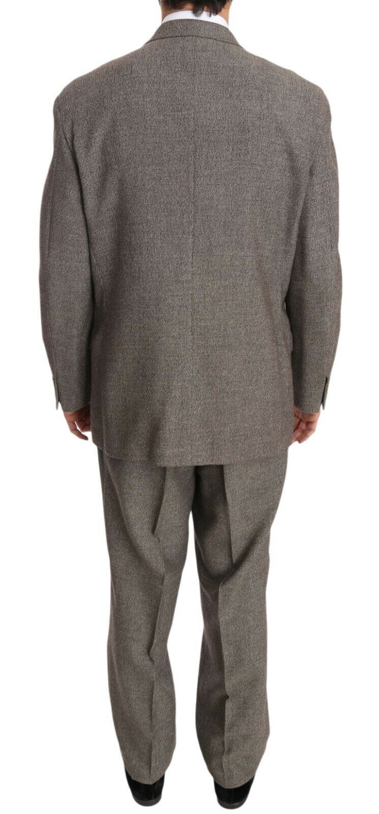 Fendi Elegant Light Brown Wool Men's Suit