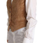 Dolce & Gabbana Elegant Sleeveless V-Neck Corduroy Vest