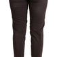 Ermanno Scervino Chic Brown Low Waist Skinny Pants