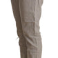 CYCLE Elegant Light Grey Tapered Linen Pants