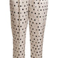 Ermanno Scervino Chic High Waist Polka Dotted Tapered Pants