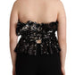 Aniye By Elegant Strapless Sequined Top