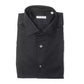 Robert Friedman Elegant Black Cotton Slim Collar Shirt