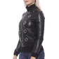 19V69 Italia Chic Eco-Leather Studded Slim Jacket