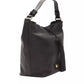 Pompei Donatella Elegant Leather Shoulder Bag in Timeless Black