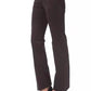 Ungaro Fever Elegant Brown Regular Fit Designer Pants