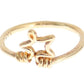 Nialaya Elegant Gold-Plated Sterling Silver Ring