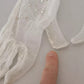 Dolce & Gabbana White Crystal Elbow Length Cotton Tulle Gloves