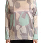 Fabiana Filippi Multicolor Silk Long Sleeves Round Neck Top Blouse