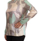 Fabiana Filippi Multicolor Silk Long Sleeves Round Neck Top Blouse