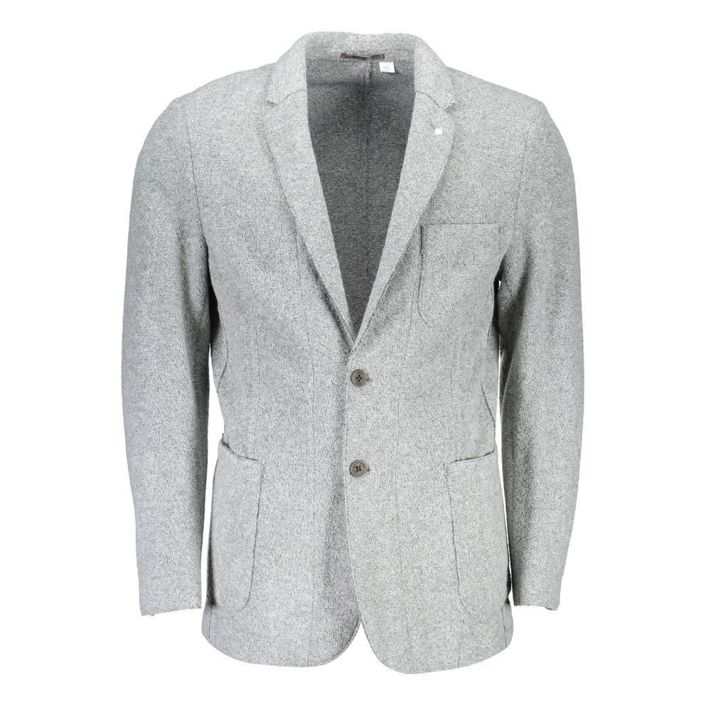 Gant Gray Polyester And Wool Blazer Mens Blazer
