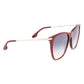 Victoria Beckham Burgundy Acetate Sunglasses