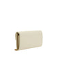 PINKO White Calf Leather Bos Taurus Wallet
