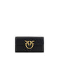 PINKO Black Calf Leather Bos Taurus Wallet