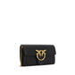 PINKO Black Calf Leather Bos Taurus Wallet